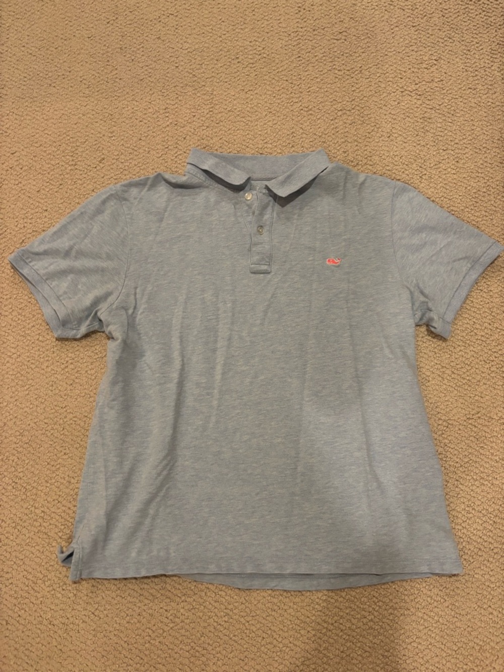 Vineyard Vines Men's Small Light Blue Polo Shirt